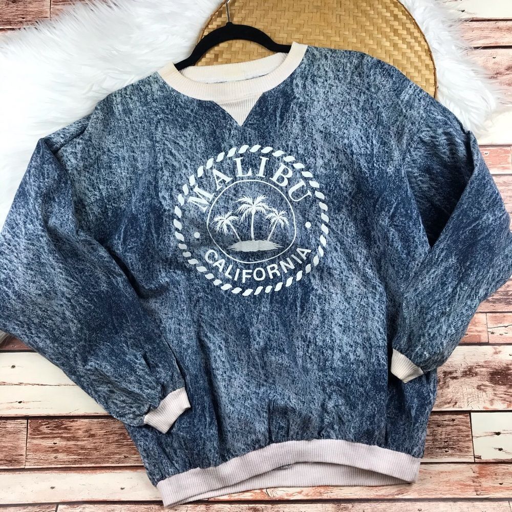 Vintage 80’s Malibu California graphic sweatshirt